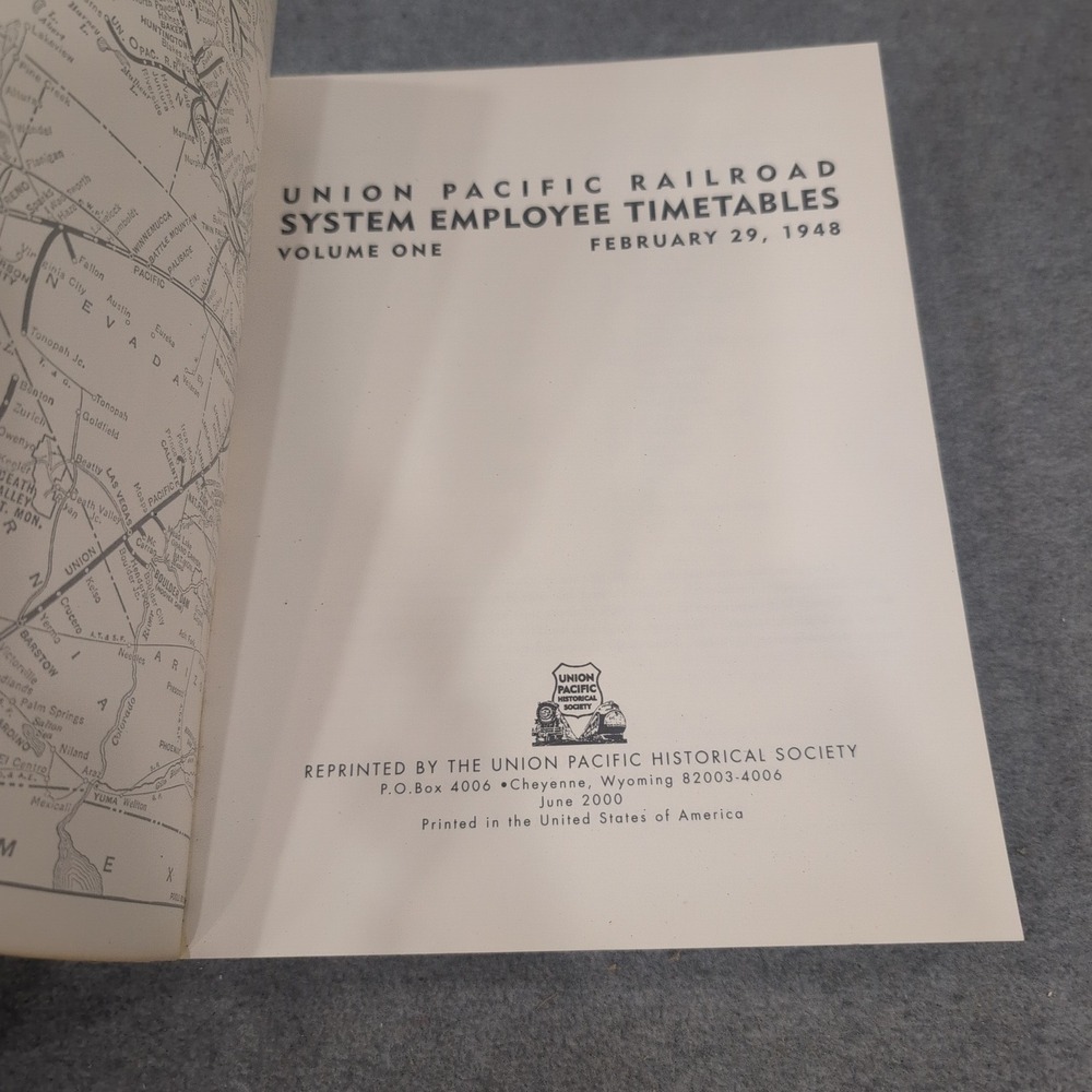 Union Pacific Railroad System Employee Timetables Vol 1 Feb 29 1948 2000 Reprint - Picture 3 of 5